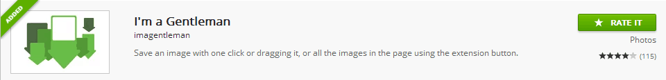 Extensión de Chrome: I'm a Gentleman