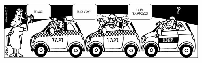 Mancheta sobre taxis diario la Prensa Panamá